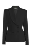 Amir Taghi Dottie Silk-wool Blazer In Black