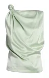 Amir Taghi Hasti Silk Charmeuse Top