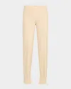 Amir Taghi Lisa Slim-leg Ankle Split Hem Pants In Natural