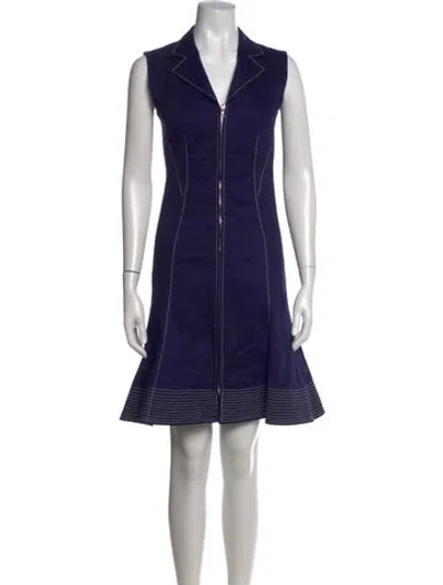 Pre-owned Amir Taghi Mini Dress In Blue