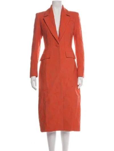 Pre-owned Amir Taghi Patterned Coat In Orange