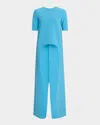 Amir Taghi Penelope Short-sleeve High-low Top