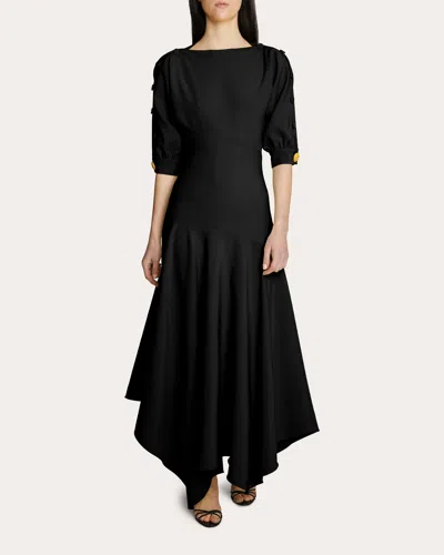 Amir Taghi Women's Emma Handkerchief Dress In Black