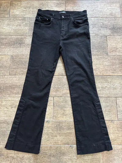 Pre-owned Amiri $1300 Black Stack Flared Jeans