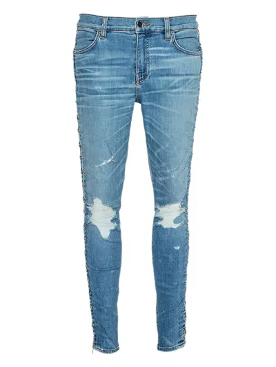 Pre-owned Amiri 2024 Distressed Chain Trousers In Blue