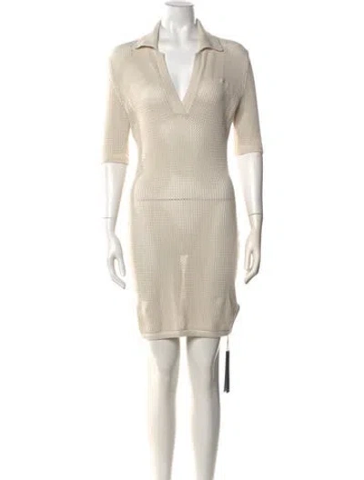 Pre-owned Amiri 2026 Mini Dress W/ Tags In Neutrals