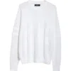 Amiri 22 Crew Open Stitch Sweater In White