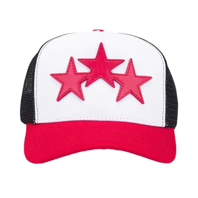 Pre-owned Amiri 3 Star Trucker Cap 'red' | Men's Size Onesize
