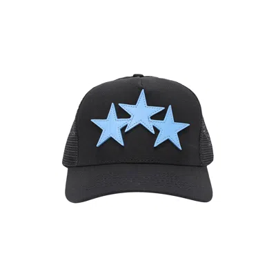 Pre-owned Amiri 3 Star Trucker Hat 'blue' | Men's Size Onesize