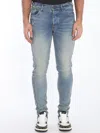 Amiri 3d Bones Skinny Stretch Denim Jeans