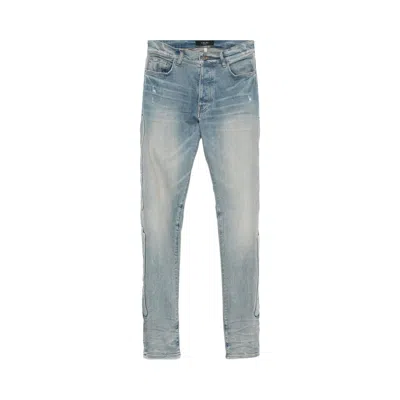 Pre-owned Amiri 3d Bones Skinny Jean 'clay Indigo' | Blue | Men's Size 33