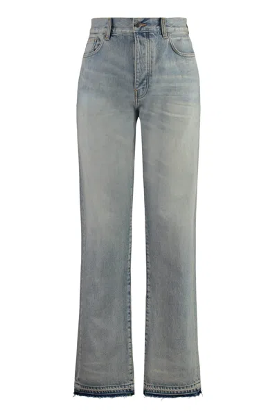 Amiri 5-pocket Straight-leg Jeans In Denim