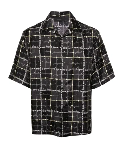 Amiri A Short Sleeved Shirt In Black
