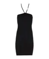 Amiri High-waist Strap-detailed Pencil Midi Skirt In Black