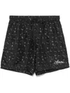Amiri Abstract-print Deck Shorts In Black