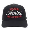 Amiri Black Baseball Cap With Maxi Logo On The Front In Cotton Man In Black