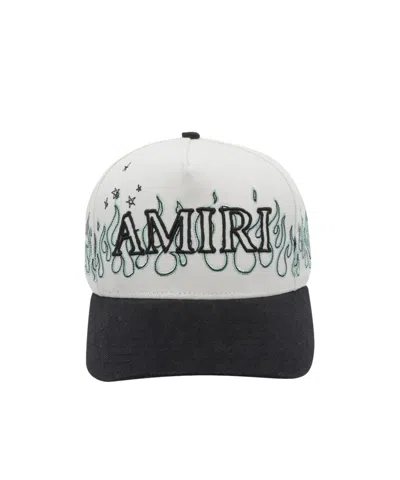 Amiri Logo-embroidered Baseball Cap In White