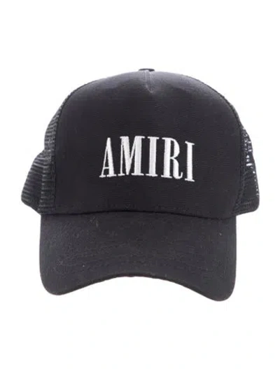 Pre-owned Amiri Adjustable Baseball Hat In Black