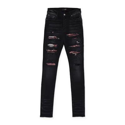 Amiri Aged Black Tie Dye Bandana Thrasher Jeans