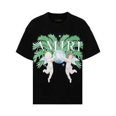 Pre-owned Amiri Airbrush Cherub Tee 'black' | Men's Size M