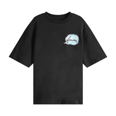 Pre-owned Amiri Airbrush Oversized Tee 'black'