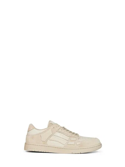 Amiri Alabaster Suede Skel Top Low Sneakers In Neutral