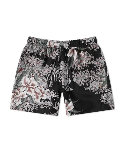 Amiri All-over Graphic Print Shorts In Black