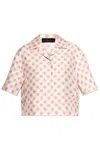 Amiri Allover Ma Printed Short-sleeved Shirt In Pink
