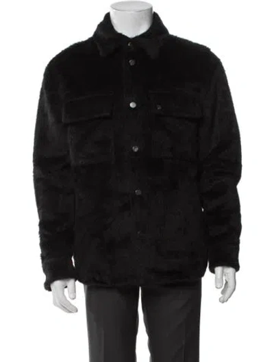 Pre-owned Amiri Alpaca Jacket In Black