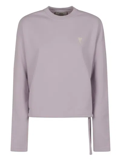 Amiri Ami De Coeur Cotton Long-sleeve T-shirt In Purple
