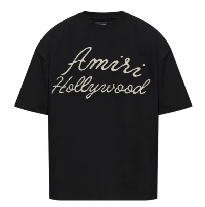 AMIRI AMIRI AMIRI BLACK COTTON T SHIRT