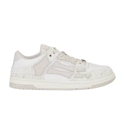 Pre-owned Amiri Boucle Skel Top Low 'alabaster' | Cream | Men's Size 40 In White
