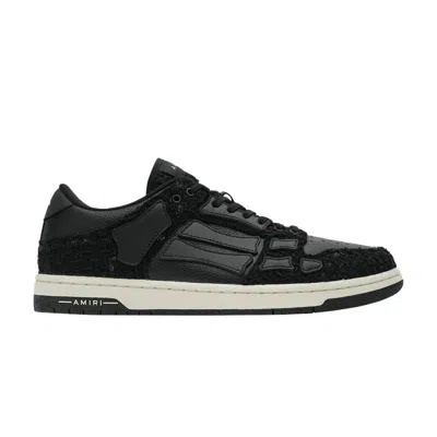 Pre-owned Amiri Boucle Skel Top Low 'black' | Men's Size 43