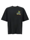 Amiri Crystal Cobra Embellished Printed Cotton-blend Jersey T-shirt In Black