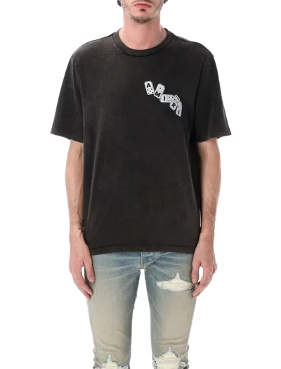Amiri Domino Tee In Black