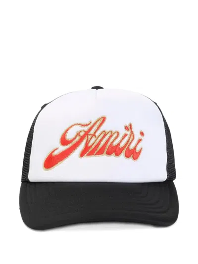 Amiri " Groovy" Trucker Hat In White