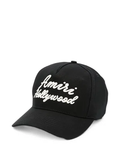 Amiri Hollywood Canvas Hat In Plum