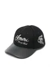 Amiri Hollywood Music Club Wool Blend Adjustable Baseball Cap
