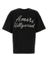 Amiri Oversized Fit Hollywood Script Tee In Black