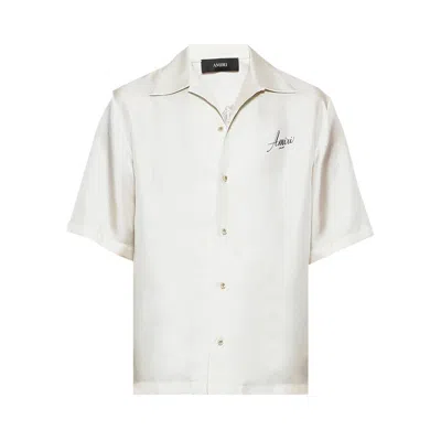 Pre-owned Amiri Hotel Bowling Shirt 'alabaster' | White | Men's Size S