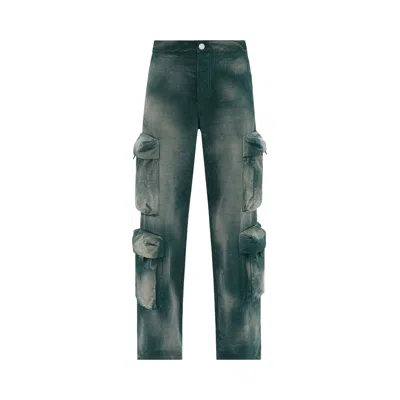 Pre-owned Amiri Jacquard Utility Pant 'green'