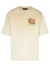 Amiri Cotton Jazz Hideaway Print T-shirt In Cream