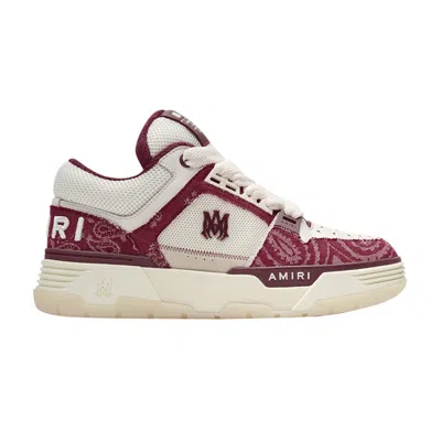 Pre-owned Amiri Ma-1 'bandana Denim - Burgundy' | Red | Men's Size 43