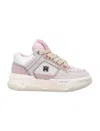 Amiri Crystal Sneakers Featuring Contrast Paneling In Pink