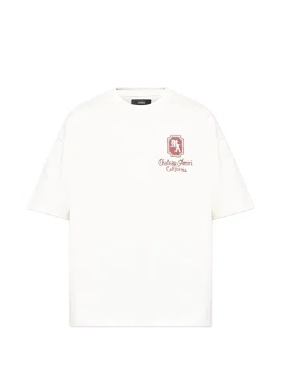 Amiri Ma Chateau Oversized Cotton Tee In White
