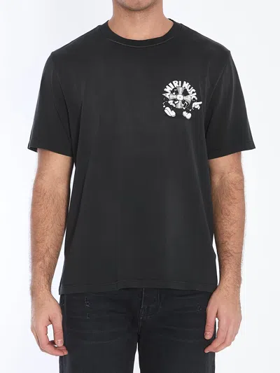 Amiri Music Record T-shirt In Black