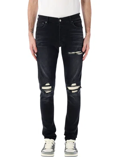 Amiri Mx1 Ultrasuede Jeans In Black