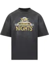 Amiri Nights Oversized Tee In Black