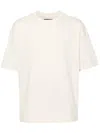 Amiri Oversized Cotton T-shirt With Logo Embroidery In White