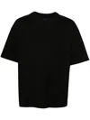 Amiri Tonal Logo Oversized Cotton T-shirt In Black